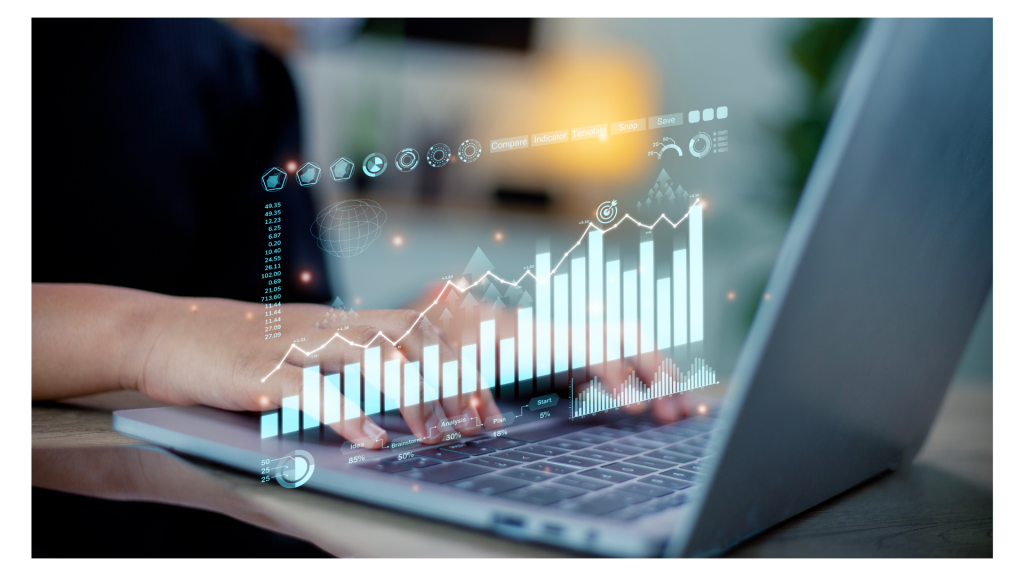 Detailaufnahme von einer Besprechung über die Auswertungen und Datenanalysen, die als Grundlage für die Erstellung von Nachhaltigkeitsberichten dienen.